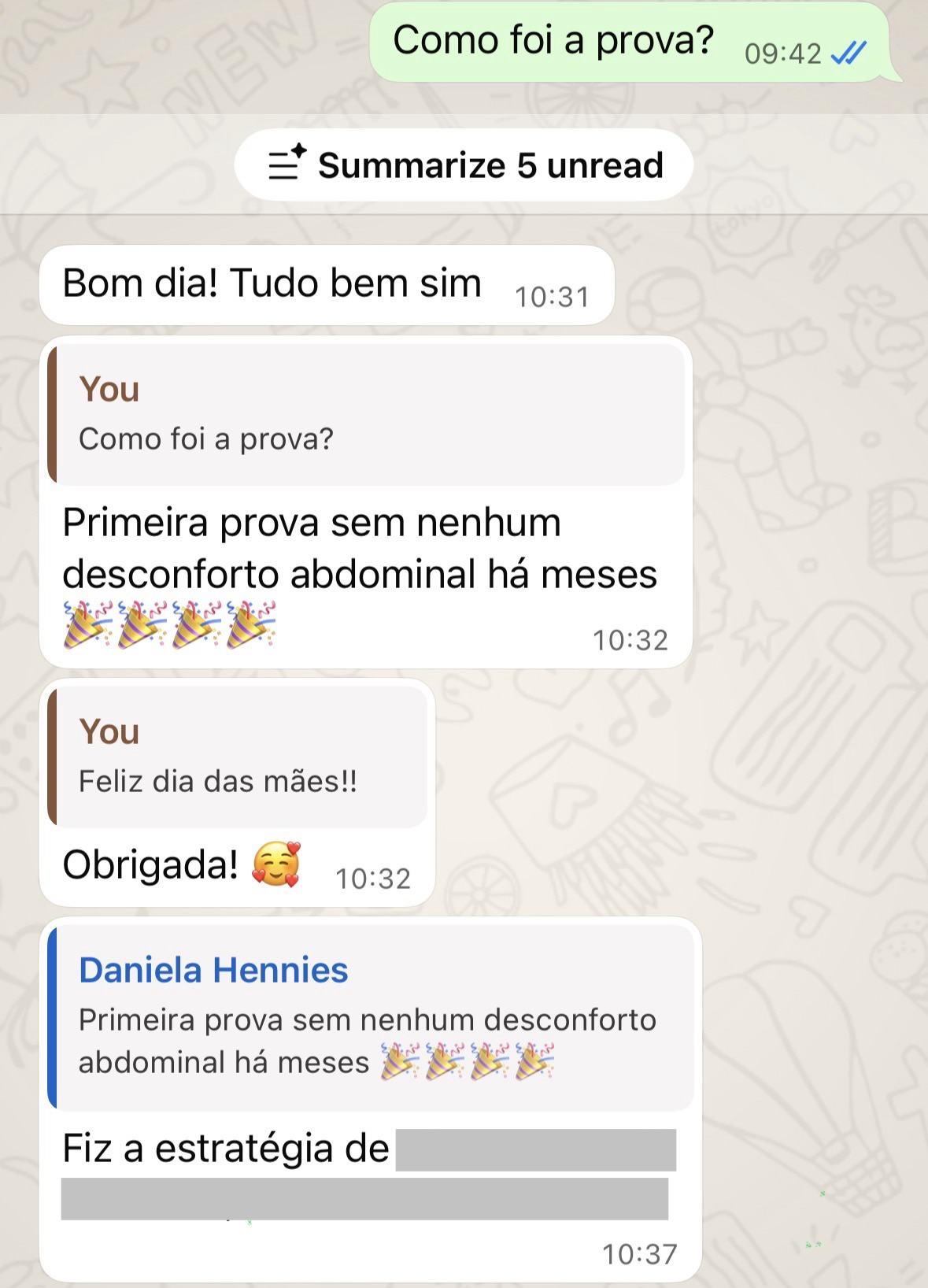 Depoimento de paciente