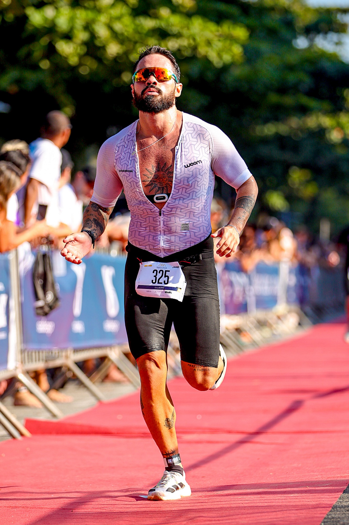 Guilherme Jaldin em prova de triathlon